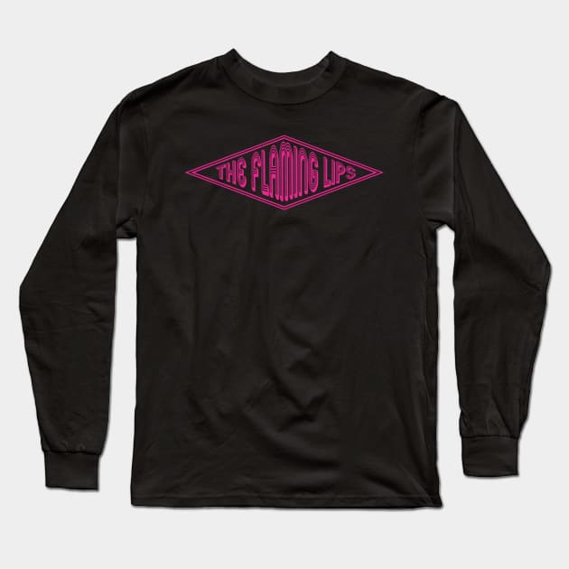 The Flaming Lips - Pinkline Vintage Wajik Long Sleeve T-Shirt by BELLASOUND